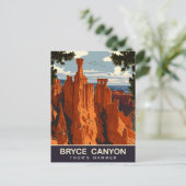 De Hamer van Thor, Bryce Canyon, Utah, Reizen Briefkaart (Staand voorkant)
