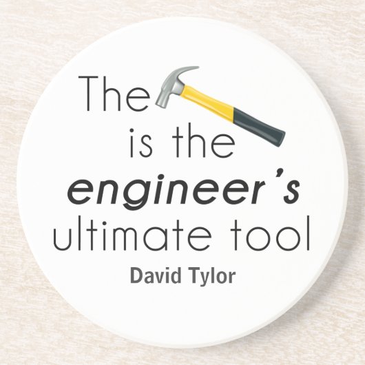 De hamer zandsteen onderzetter (Voorkant)