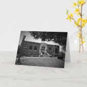 "De Hamilne Midway Library" Feliciterende Kaart (Gele Bloem)