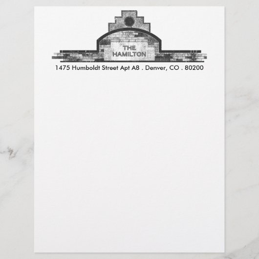 de hamilton briefhoofd sjabloon (Voorkant)