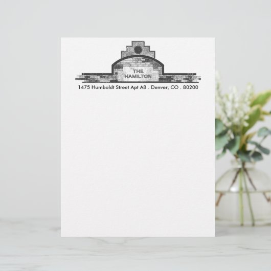 de hamilton briefhoofd sjabloon (Staand voorkant)