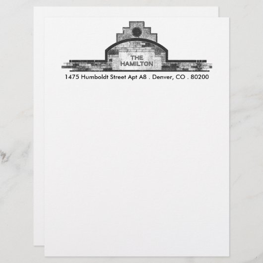 de hamilton briefhoofd sjabloon (Voorkant / Achterkant)