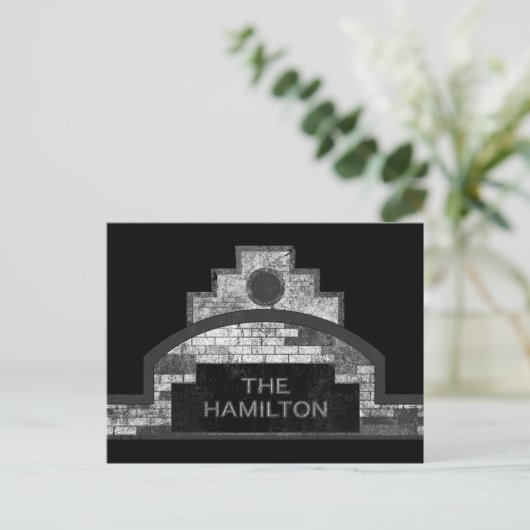 de hamilton briefkaart (Staand voorkant)