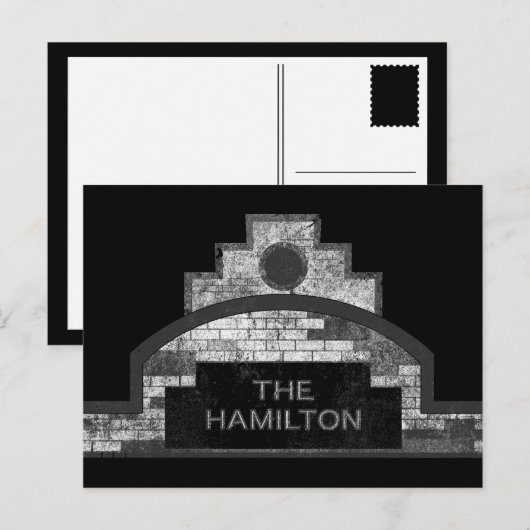 de hamilton briefkaart (Voorkant / Achterkant)