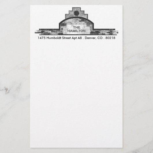 de hamilton briefpapier (Voorkant)