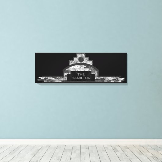 de hamilton canvas afdruk (Insitu (Houten vloer))