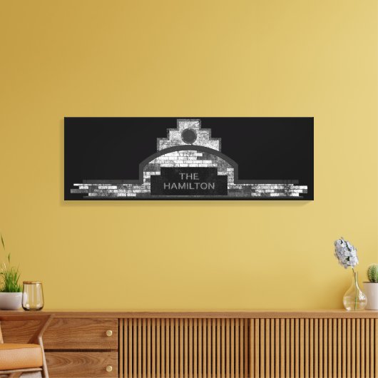 de hamilton canvas afdruk (Insitu (Woonkamer))