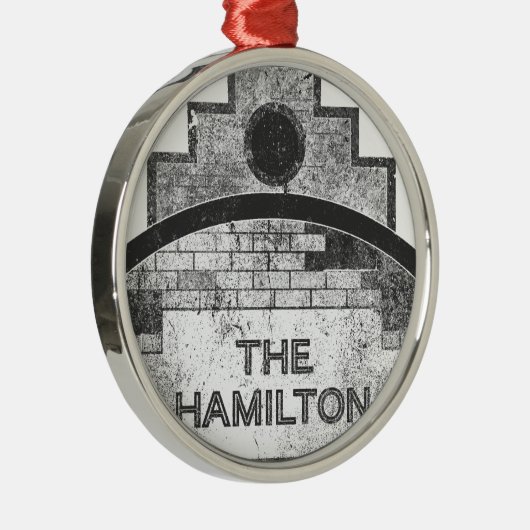 de hamilton metalen ornament (Rechts)