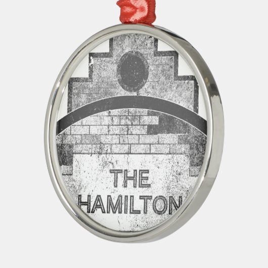 de hamilton metalen ornament (Links)