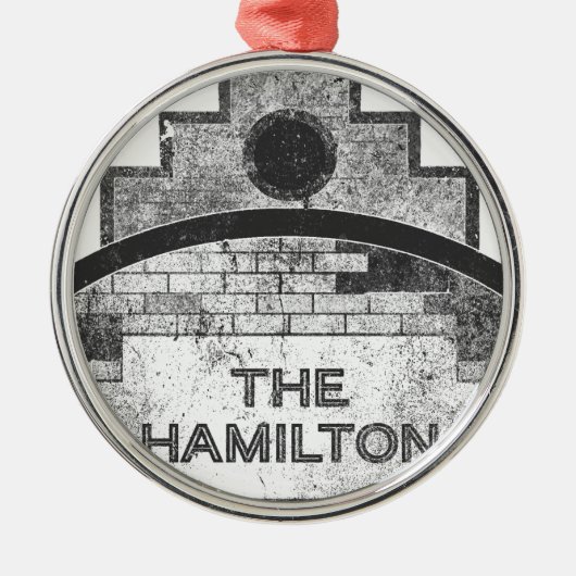 de hamilton metalen ornament (Voorkant)