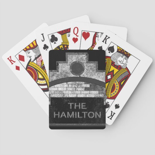 de hamilton speelkaarten (Achterkant)