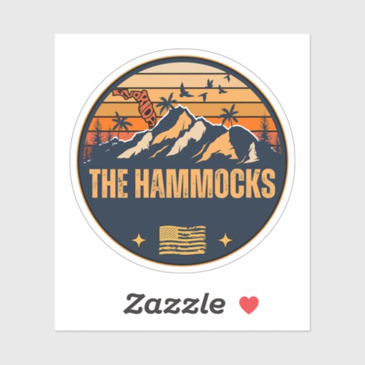 De Hammocks, Florida Sticker (Vel)