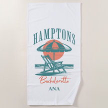 De Hamptons Bachelorette Sunset Retro Blauw