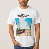 De Hamptons Long Island NYC, reisposter. T-shirt (Voorkant)