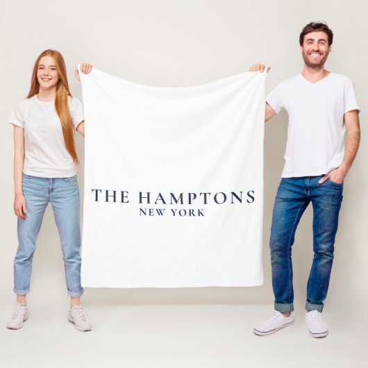 De Hamptons New York Keurig Kust- Fleece Deken (In situ)