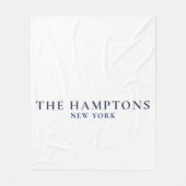De Hamptons New York Keurig Kust- Fleece Deken (Voorkant)