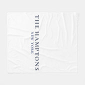 De Hamptons New York Keurig Kust- Fleece Deken (Voorkant (Horizontaal))
