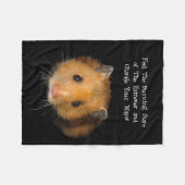 De hamster fleece deken (Voorkant (Horizontaal))