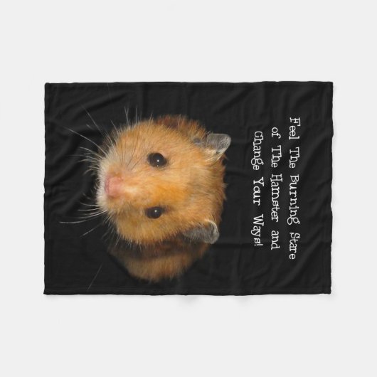 De hamster fleece deken (Voorkant (Horizontaal))