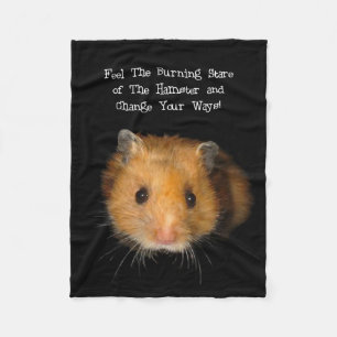De hamster fleece deken