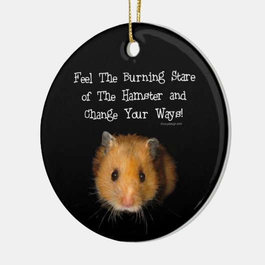 De hamster keramisch ornament (Links)