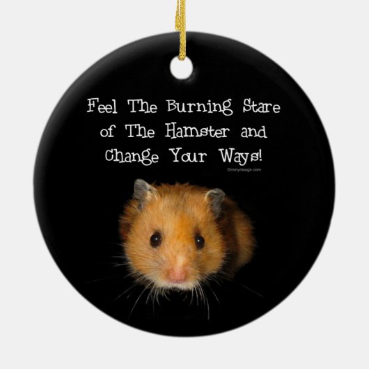 De hamster keramisch ornament (Achterkant)