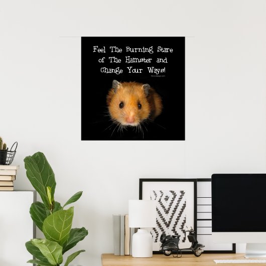 De hamster poster (Thuiskantoor)