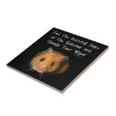 De hamster Stare Tegeltje (Zijkant)