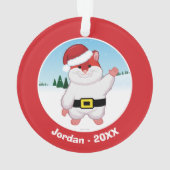 De Hamster van Kerstmis Ornament (achterkant)