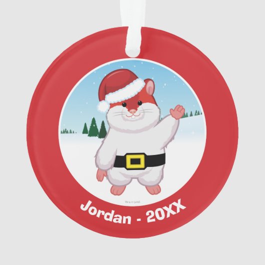 De Hamster van Kerstmis Ornament (achterkant)