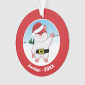 De Hamster van Kerstmis Ornament (voorkant)