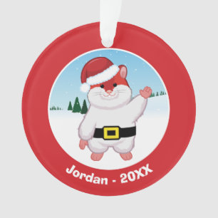 De Hamster van Kerstmis Ornament