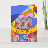 De Hamster van Pasen Feestdagen Kaart (Voorkant)