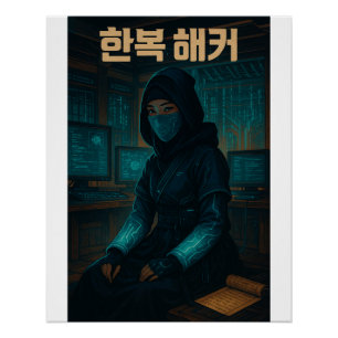 De Hanbok Hacker - Koreaanse vrouw spion Perfect Poster