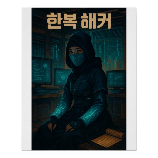 De Hanbok Hacker - Koreaanse vrouw spion Perfect Poster (Voorkant)