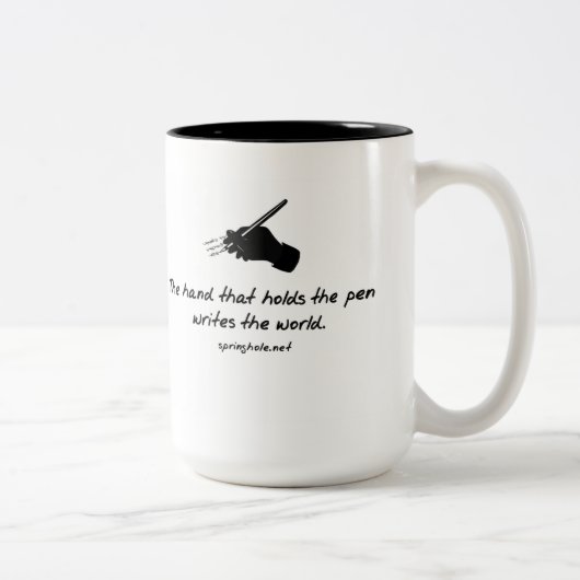 De hand die de Mok van de pen bewaart (Rechts)