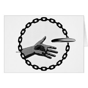 De hand die uitsteekt