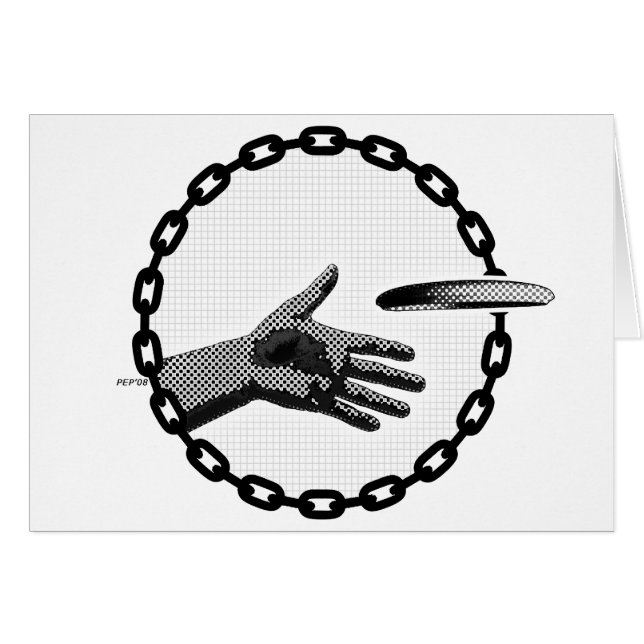 De hand die uitsteekt (Voorkant Horizontaal)