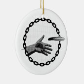 De hand die uitsteekt keramisch ornament (Rechts)