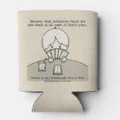 De hand die we hebben. blikjeskoeler (Achterkant)