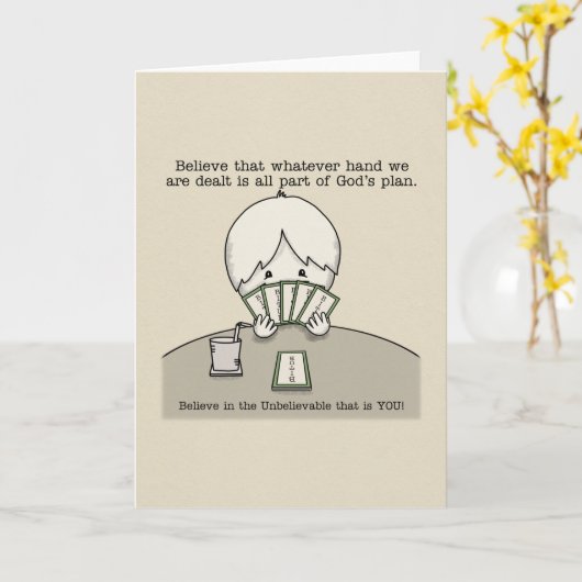 De hand die we hebben kaart (Gele Bloem)