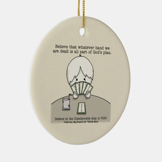 De hand die we hebben keramisch ornament (Rechts)