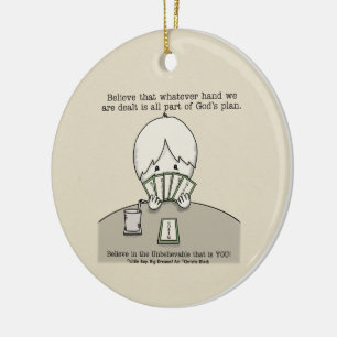 De hand die we hebben keramisch ornament