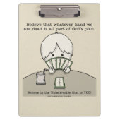 De hand die we hebben. klembord (Voorkant)