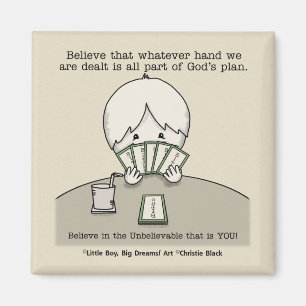 De hand die we hebben. magneet