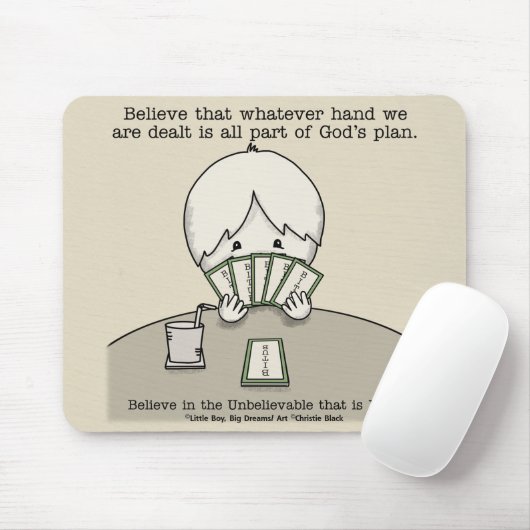 De hand die we hebben. muismat (Met muis)
