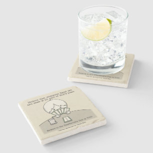 De hand die we hebben. stenen onderzetter