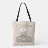 De hand die we hebben. tote bag (Achterkant)