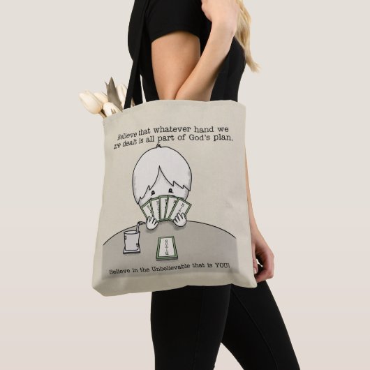De hand die we hebben. tote bag (Dichtbij)