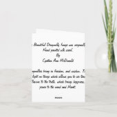 De hand Geschilderde Kaarten van de Nota van de (Achterkant)